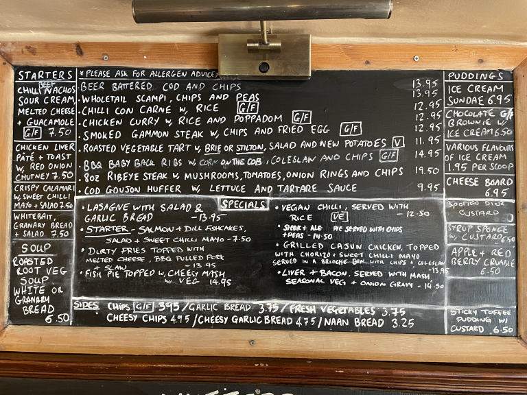 Food The Compasses at Littley Green